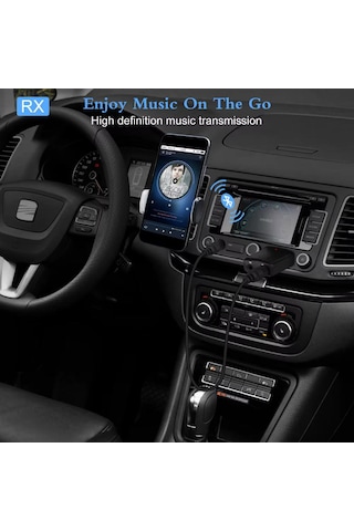 Zf-169plus Kablosuz 3in1 Bluetooth 5.0 Usb Ses Adaptörü Alıcı-verici Transmitter-receiver Araç 3.5mm Aux Stereo Tv Pc Hoparlör Bilgisayar Tablet Kulaklıklar İçin