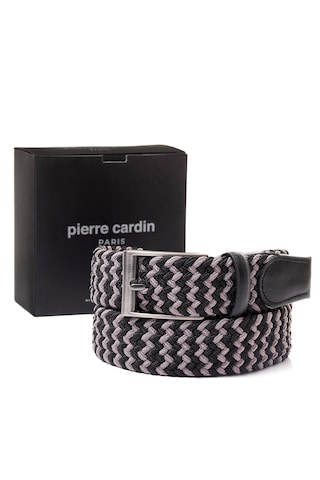 Pierre Cardin Multi Renk Örgü Erkek Kemer En 3,5 Cm Pc-1745 Siyah - Arduvaz