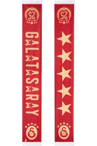 Galatasaray 5 Yıldız Şal Atkı U251372 Kırmızı