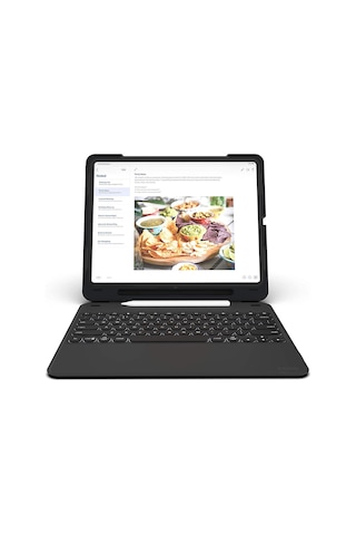 Zagg Slim Book Go 12.9" 3.Nesil Apple Uyumlu iPad Pro Klavyeli Kılıf Ingilizce