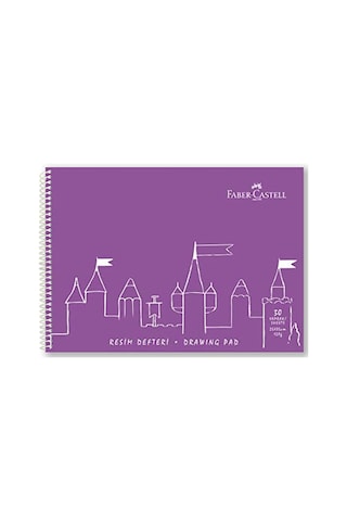 Faber-castell Resim Defteri, 25x35 Cm, 30 Yaprak, Sert Kapak, Spiral Cilt, 120g Kağıt, Dayanıklı Ve Çevre Dostu, Asorti Renkler