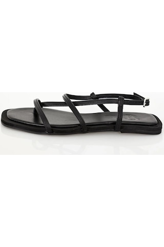 Siyah İnce Bantlı Sandalet 43301 Siyah