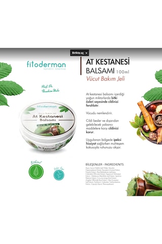 Fitoderman At Kestanesi Balsamı Vücut Bakım Jeli 100 ML