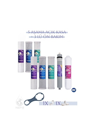 Tüm Açık Kasa Su Arıtma, İhlas Cebilion Compact Uyumlu 5+3 Aşama