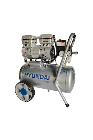 Hyundai HM1024S Hava Kompresörü Sessiz & Yağsız 750W 24 L