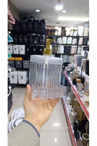 Lüks Banyo Lavabo Sıvı Sabunluk Evye Bulaşık Deterjanlık Gold