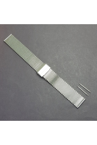 Hasır Kol Saat Kordonu Çelik Kalın 22 Mm (Ø 2,70)