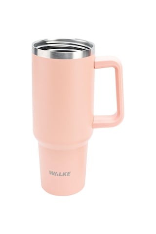 Walke Luxury Pipetli Bardak Termos 1.2 Litre Pembe