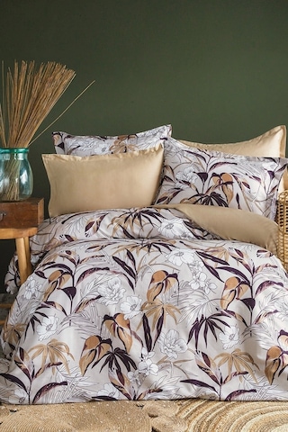 Hiros 210 Tc 83 Tel Pamuk Saten Nevresim Takımı Tek Kişilik