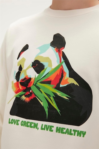 Bad Bear Re-bamboo Crewneck Erkek Sweatshirt-27540-beyaz Beyaz