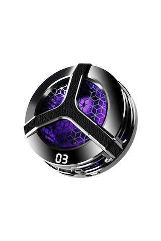 S9 Usb'den Manyetik Sıcaklık Göstergeli Rgb Işıklı Hızlı Soğutma Cep Telefonu Soğutucu Fan