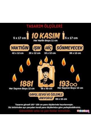 10 Kasım Okul Pano Süsü 7