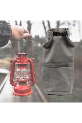 Suntek Kamp Fener Saklama Çantası Piknik Yürüyüş Sırt Gri
