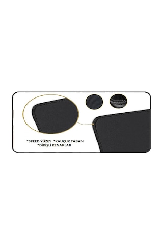 Azemax 3mm 80x40 Oyuncu Mouse Pad Lol Desenli Speed Yüzey