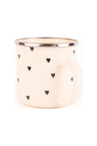 Black Cupid Emaye Kupa Bej