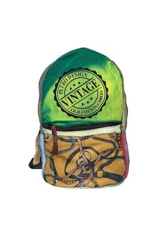 Old Cotton Cargo Kaliteli Tek Bölmeli Vintage Disayn Sırt Gezi Çantası Zermatt Bag 5122 Açık Yeşil