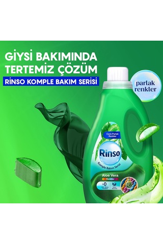 Rinso Sıvı Çamaşır Deterjanı Komple Bakım Serisi Aloe Vera Renkliler Için 1.5 L X3 Diğer