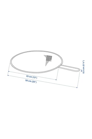 Ikea Klockren Yağ Sıçratmaz Kapak 33 Cm Krom