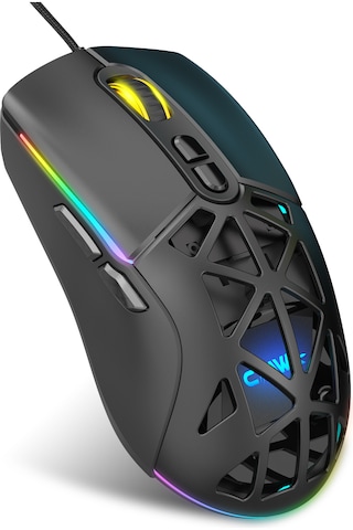 Nexus X1 12800 Dpi Reflex Örgü Kablolu & Değiştirilebilir Kapaklı Gaming Mouse - Siyah Gm-nexus-s1-b