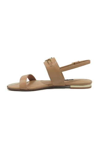 Nine West Gaılar 6fx Bej Kadın Düz Sandalet 000000000102051466 Bej