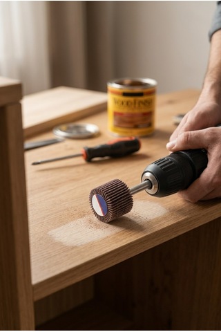 30x30 Zımpara + 25x25 Mm Skoç Seti 2 Parça Matkap Ucu Temizleme Ve Parlatma Mopu