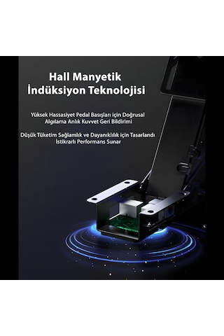 Pxn Pd Hm Modüler Debriyaj Pedalı - Hall Manyetik Sensörlü Yarış Simülasyon Ekipmanı