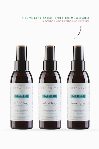 Botanivo Köpekler İçin Pire & Kene Karşıtı Sprey 3'lü