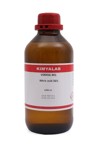 Kimyalab Nitrik Asit 56% Cam Şişe 1 L - Nitric acid HNO3