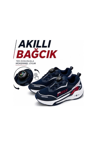 Promax Akıllı Bağcıklı Çocuk Spor Ayakkabı Lacivert 31-35