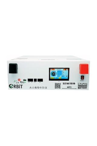 Orbit 51.2 V 100 Ah Ekranlı Lifepo4 Lityum Akü