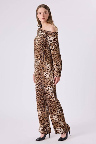 Fever Kayık Yakalı Kadın Bluz 342114032 LEOPAR