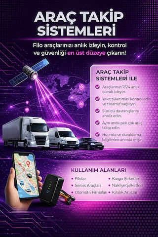 Araç Takip Cihazı Mobil Gprs Araç Motor Takip Sistemleri