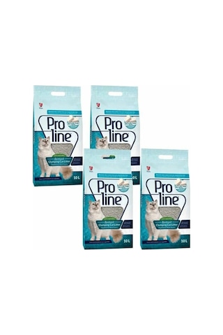 Proline Marsilya Sabunu Kokulu İnce Topaklaşan Bentonit Kedi Kumu 4 x 10 L