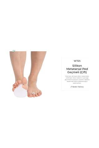 Ayak Taban Ped Parmağa Geçmeli Silikon Metatarsal Pedi Yüzük Nası