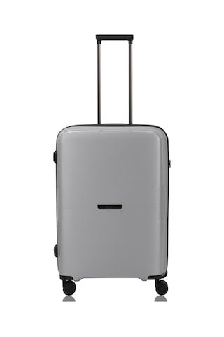 Baggaj V2408 Policarbon Valiz Siyah Set Grey