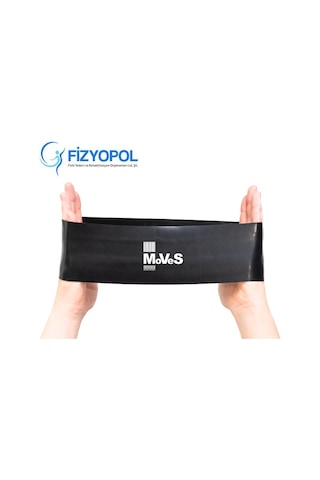 Moves Band Siyah 7x6cm x 30.5cm Loop Band Egzersiz Pilates Bandı Siyah