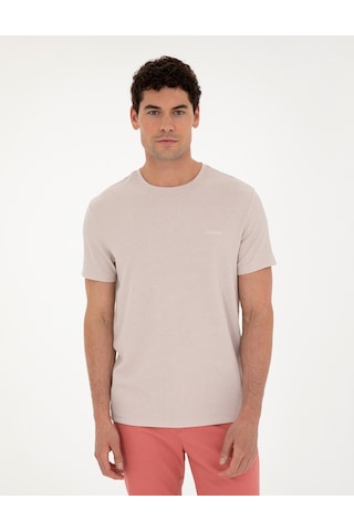 Pierre Cardin Erkek Bej Tişört 50288914-vr011 Bej