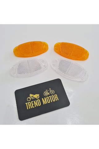 Jant Reflektörü Set 2 Adet Sarı - 2 Adet Beyaz - Mtb Bisiklet