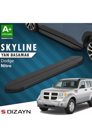 S-dizayn Dodge Nitro Skyline Siyah Yan Basamak 153 Cm 2007-2012 A+ Kalite