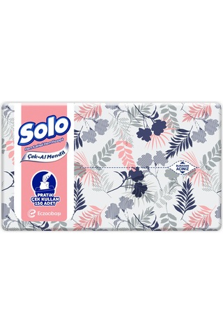 Solo Çek Al Mendil Desenli 150 Li X 2 Paket