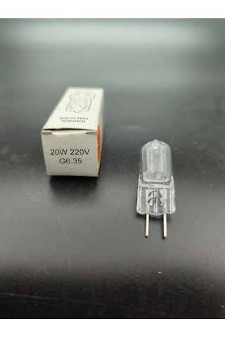 G.6 Halojen Ampul 20.watt Şeffaf Renkte 5.adetli Paket