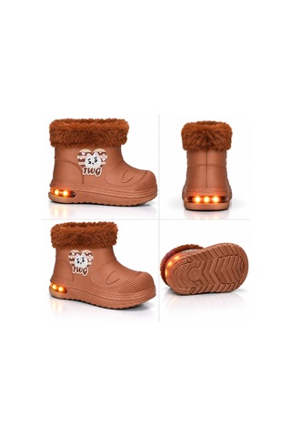 Look Life Su Geçirmez Çocuk Yağmur Botu 525 Kahverengi
