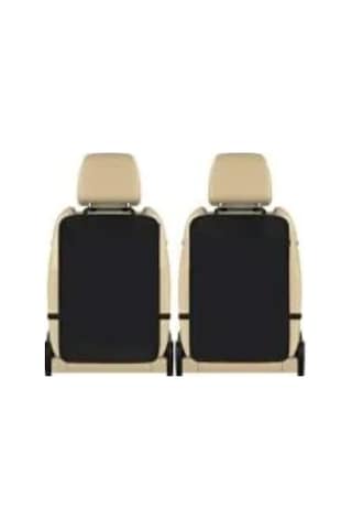 Araba Araç Oto 2 Adet Koltuk Arkası Koruyucu Kılıf Örtü Koltuk Arkası Koruma Siyah