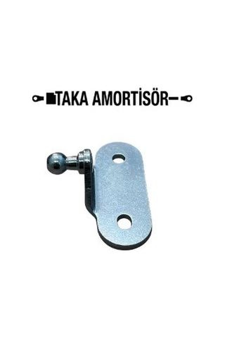 Gazlı Amortisör Montaj Braketi Küre 10 90 Derece Dışa Doğru Krom