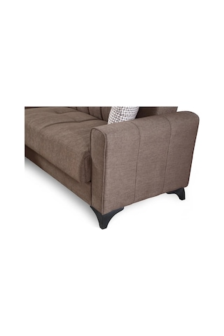 Mons Yataklı Köşe Koltuk Takımı - Kahve