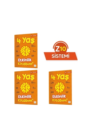 Yükselen Zeka 4 Yaş Etkinlik Kitabım Seti (Z10 Sistemi)