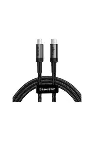 Gajeena Baseus Cafule Serisi Type-c Pd3.1 Gen1 60w 20v/3a 1m Veri Kablosu - Derin Gri Kasa + Siyah Kablolu Catklf-rg1