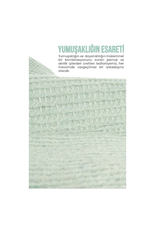 Verra Home Pamuklu Tv Battaniyesi 150 x 200 Yeşil
