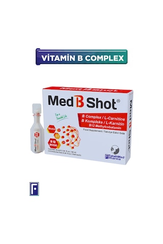 Med B Shot Kompleks B12 Metilkobalamin L-karnitin 10 Flakon