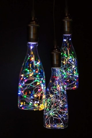 Buffer Pilli Renkli Peri Led Işık Dekoratif Aydınlatma 5 Metre Rgb Led